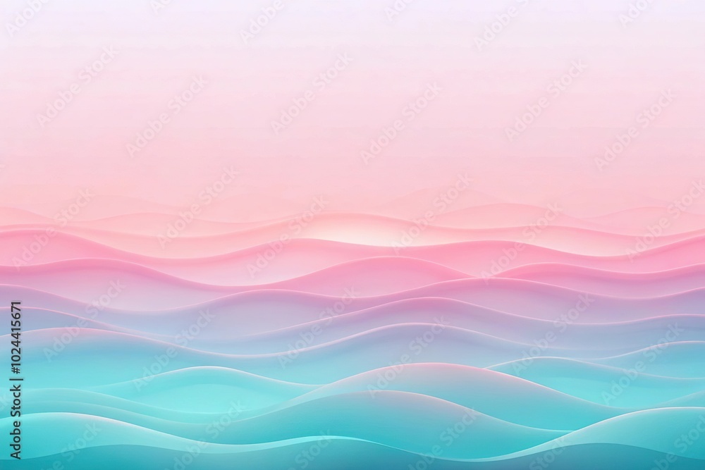 Tranquil abstract background with soft waves of pink and blue Tranquil abstract background with soft waves of pink and blue