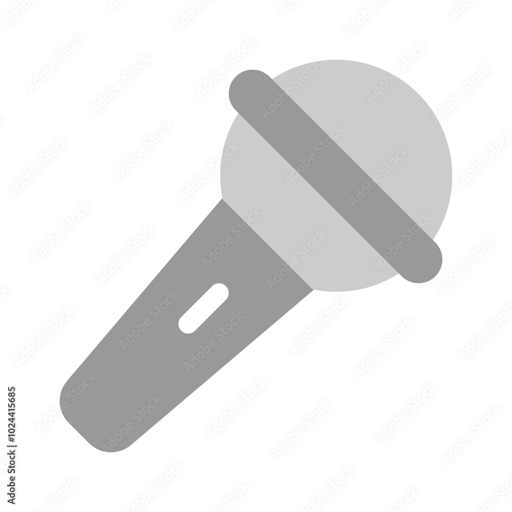 A microphone icon showing audio recording, speaking, or broadcasting A microphone icon showing audio recording, speaking, or broadcasting