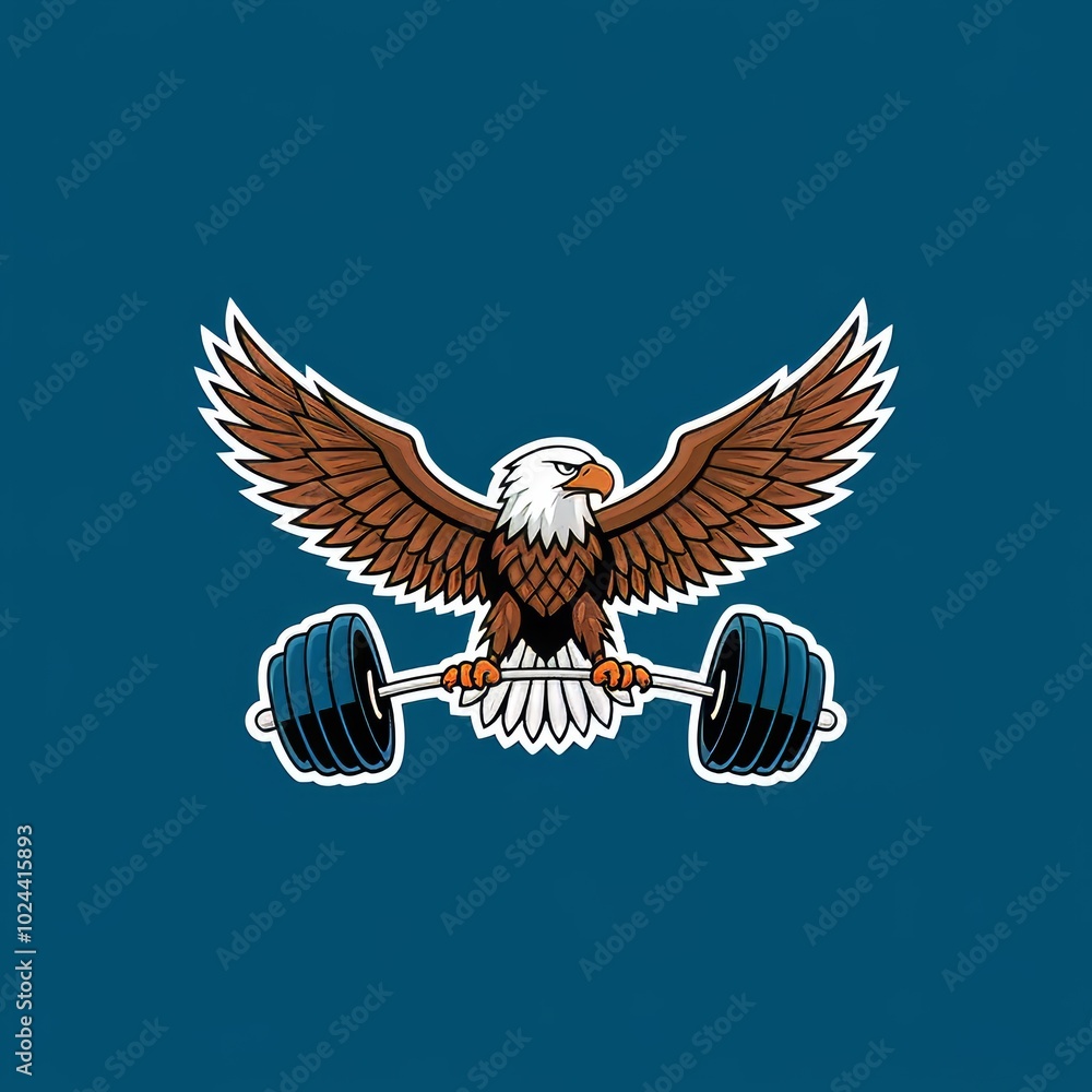 eagle logo, gym logo, fitness logo, sports logo, eagle gym vector ...