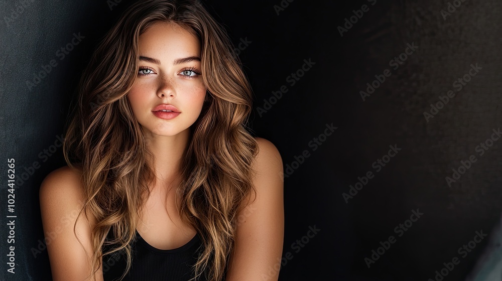 Professional Studio Shot of a Beautiful Model Professional Studio Shot of a Beautiful Model