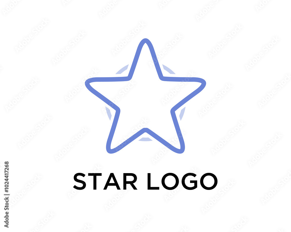 Obraz premium Creative Star Logo Design Template