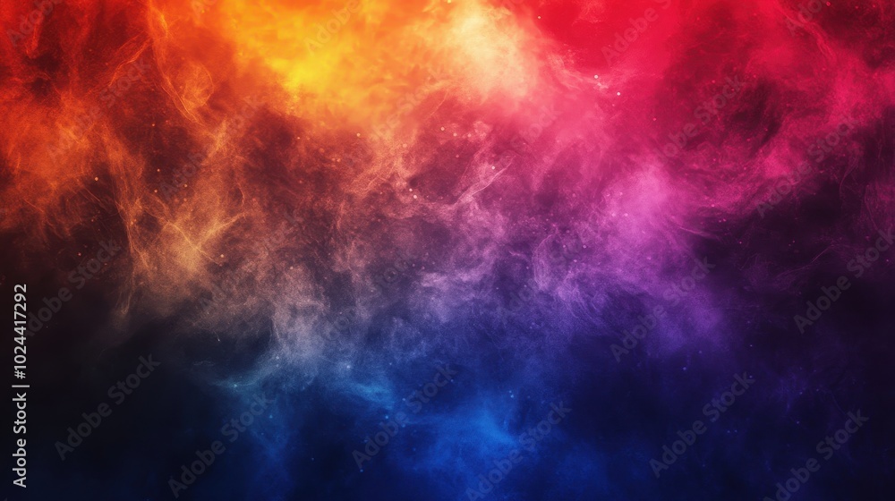 Fototapeta premium Vibrant Cosmic Explosion: A Kaleidoscope of Color and Energy