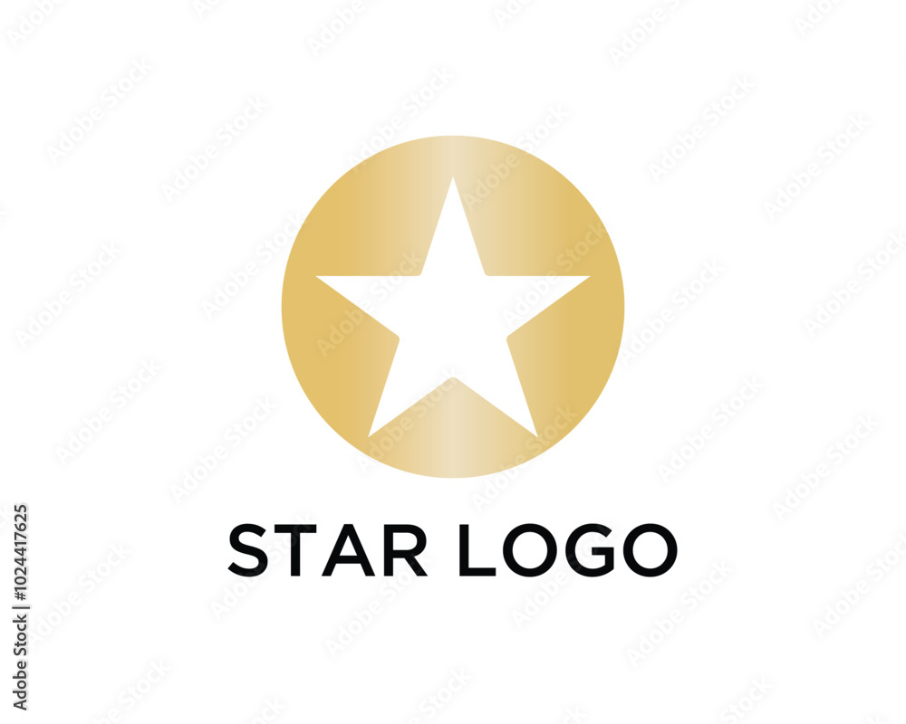 Obraz premium Creative Star Logo Design Template