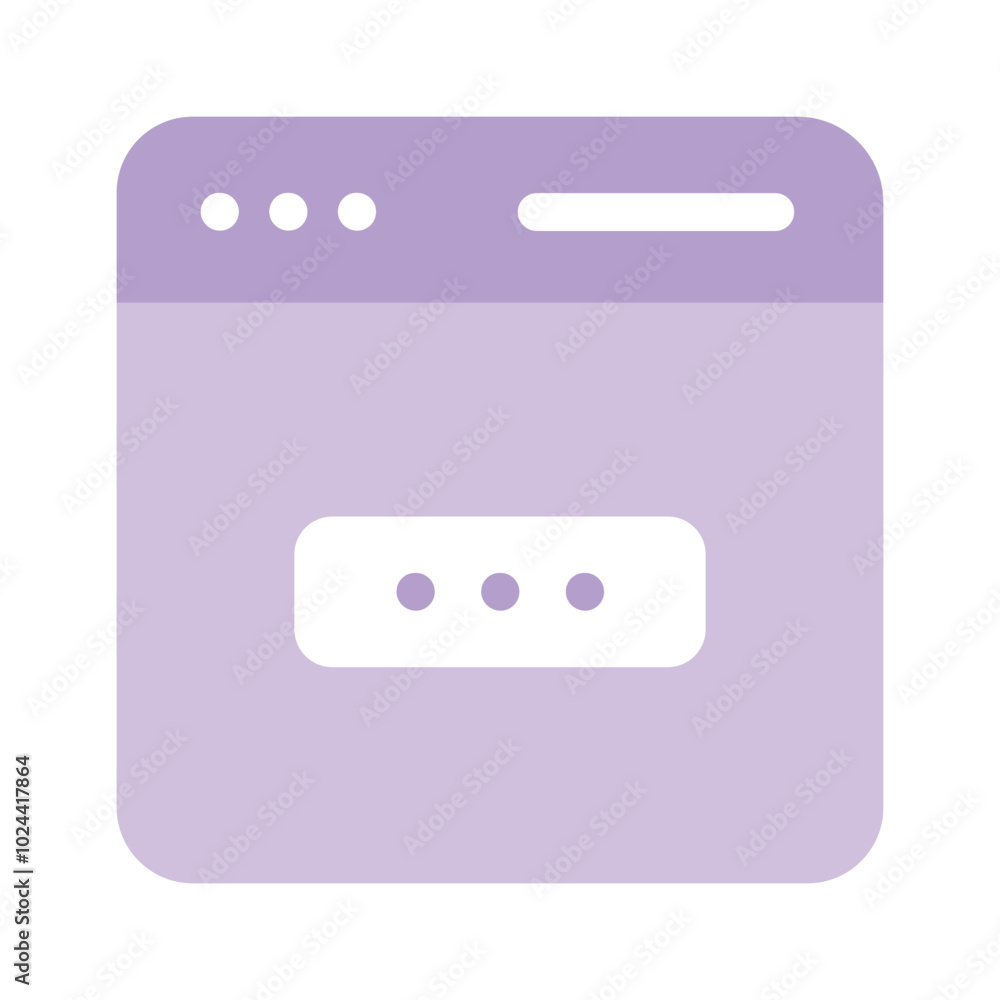 Icon of secure website in modern style, web security vector design Icon of secure website in modern style, web security vector design