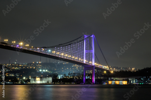 Istanbul Bosphorus Bridge at Night