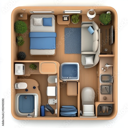 Compact Urban Living Space Design Overview photo