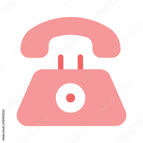 Classic telephone handset representing voice calls or communication
