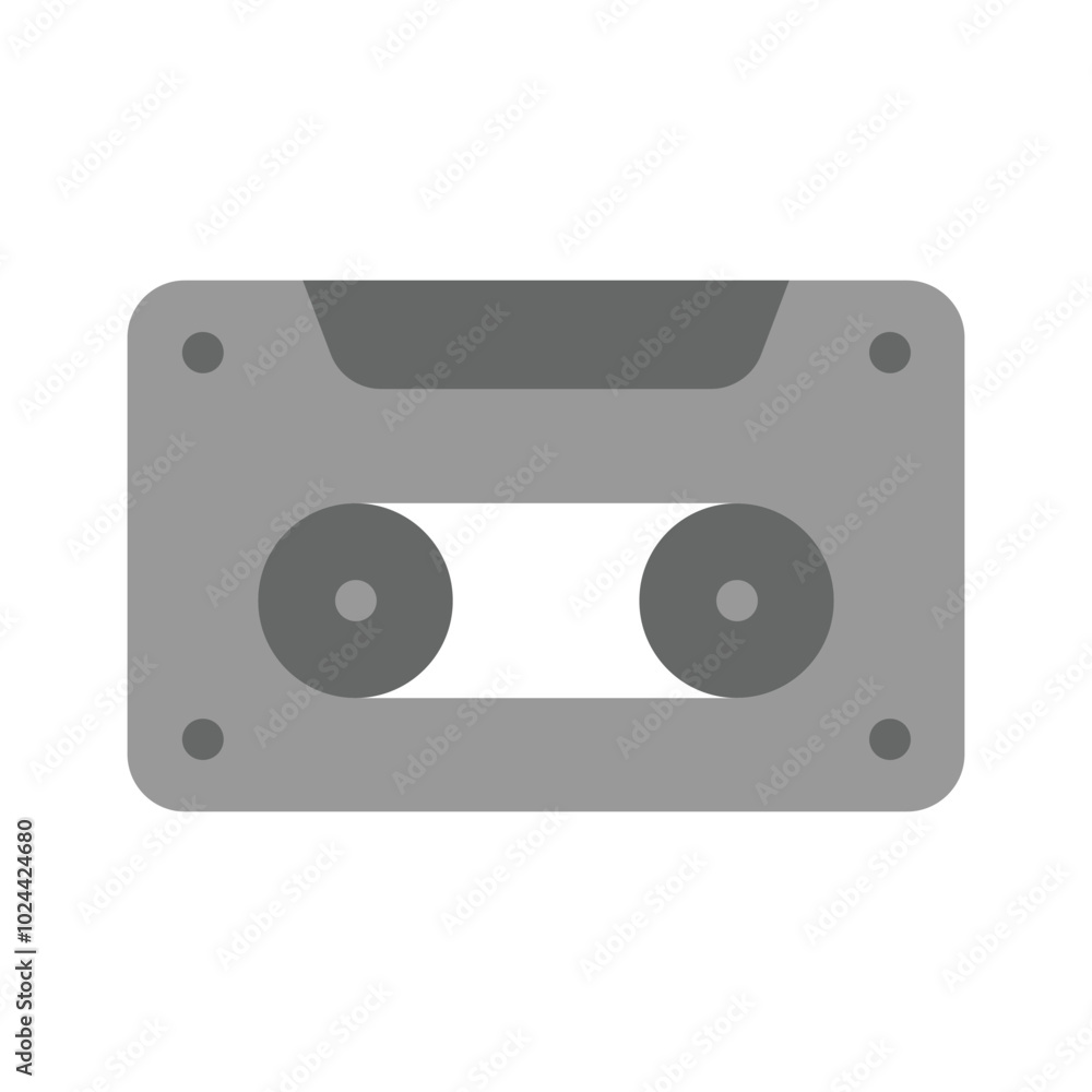 Magnetic tape recording, ready to use vector Magnetic tape recording, ready to use vector