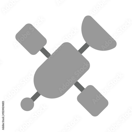 Artificial satellite icon design, ready to use vector
