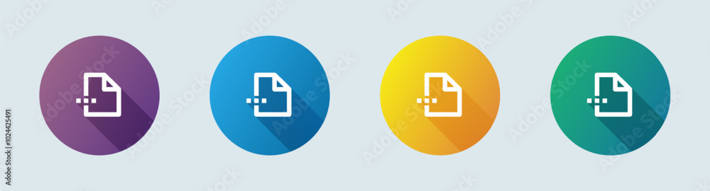 Privacy line icon in flat design style. Personal data signs vector illustration.