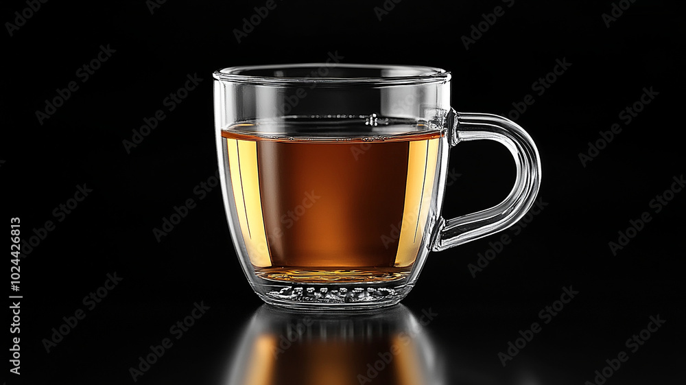 Glass cup of tea Glass cup of tea