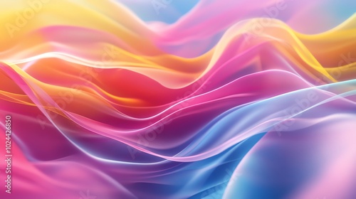 Wallpaper Mural Abstract colorful flowing lines. Torontodigital.ca