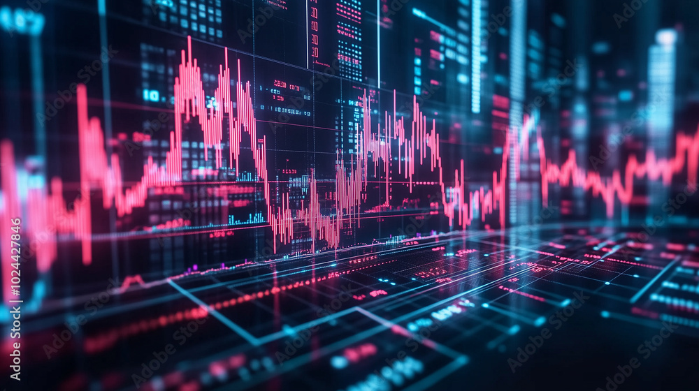 Forex market shifts visualized through digital charts, showcasing rapid currency price changes driven by global economic factors and real-time trading dynamics in a high-tech financial environment Forex market shifts visualized through digital charts, showcasing rapid currency price changes driven by global economic factors and real-time trading dynamics in a high-tech financial environment