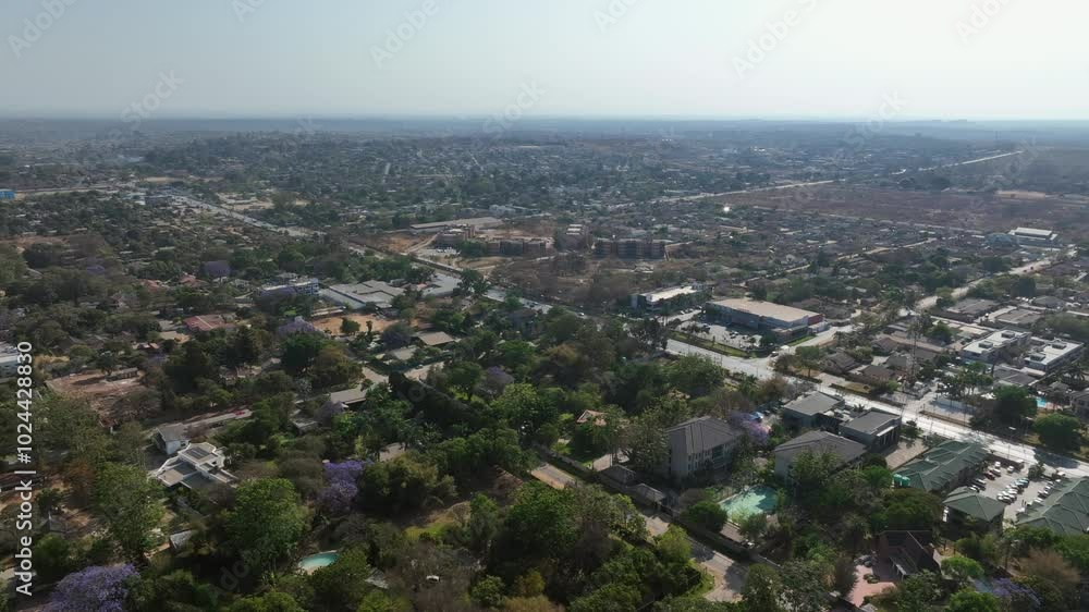 Still aerial view of Lusaka, the capital of Zambia. Still aerial view of Lusaka, the capital of Zambia.