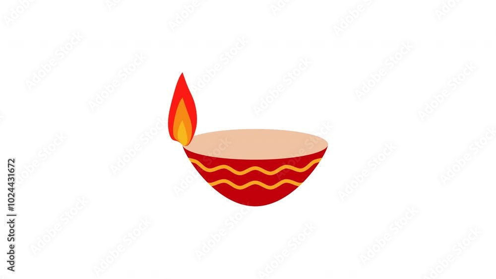 Diwali or Deepavali lantern animation 4k Diwali or Deepavali lantern animation 4k