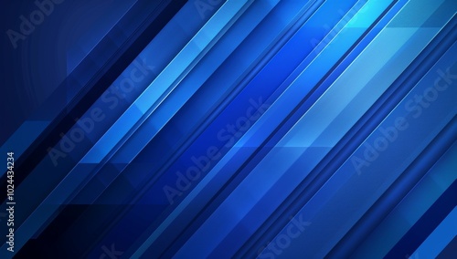 Abstract blue background Black blue abstract modern background for design. 3D effect. Diagonal lines, stripes. Triangles. Gradient. Metallic sheen. Minimal. Web banner. Dark. Geometric shapes