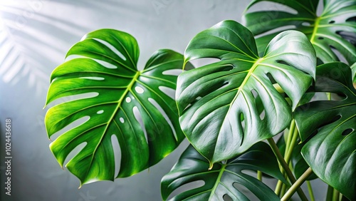 Low angle view of Monstera deliciosa plant in south photo