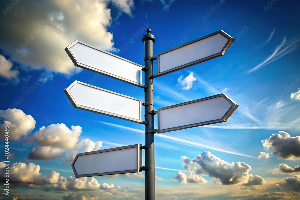 Low angle view of signpost pointing to strengths and weaknesses Low angle view of signpost pointing to strengths and weaknesses