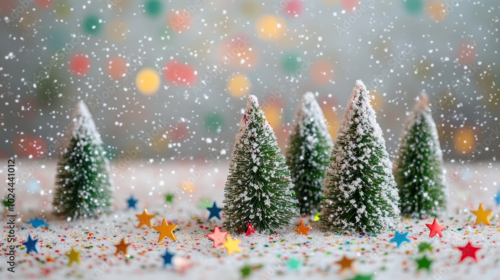 The Snowy Christmas Tree Scene The Snowy Christmas Tree Scene