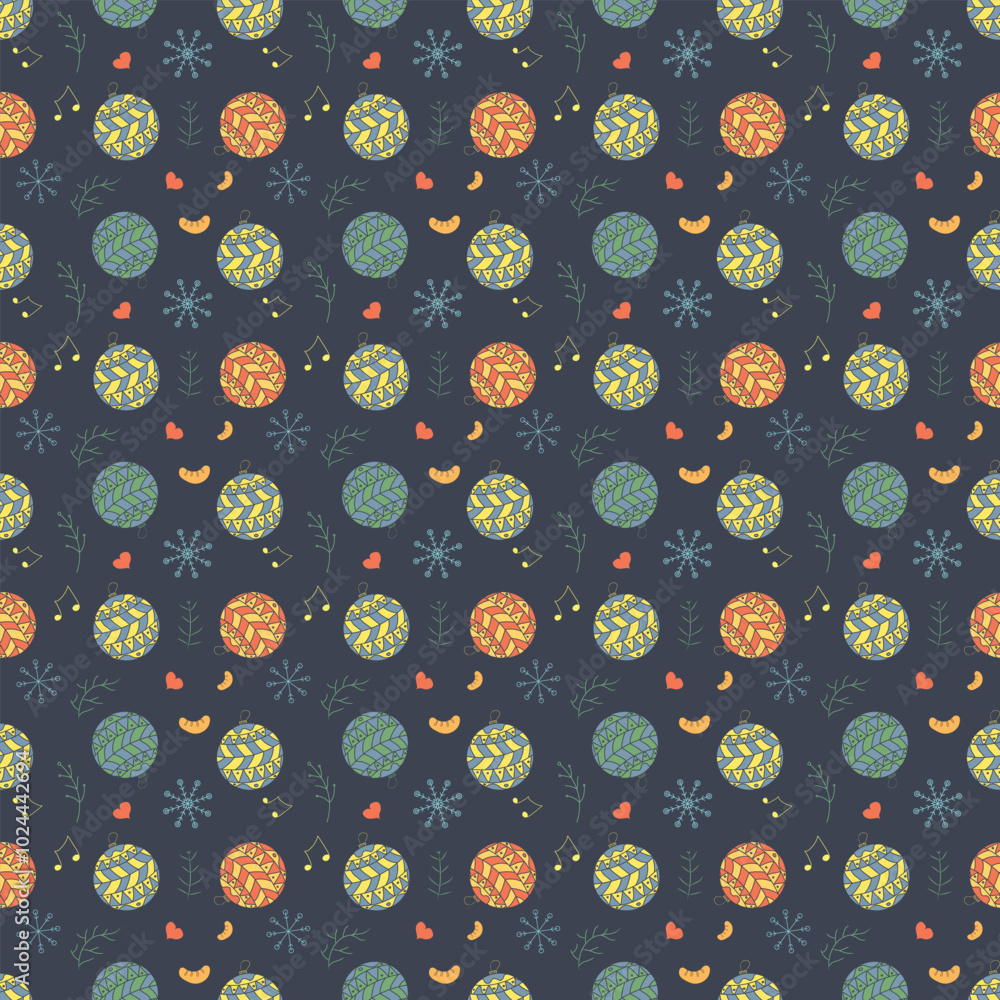 Seamless christmas pattern. New year background Seamless christmas pattern. New year background