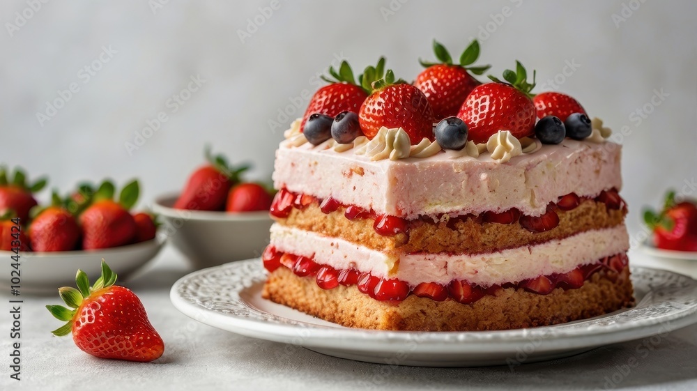 cheesecake with strawberries cheesecake with strawberries