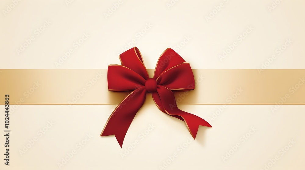 Red Bow Gold Background Pattern Red Bow Gold Background Pattern