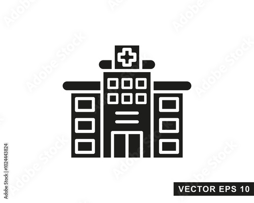 Hospital line icon. Hospital icon logo