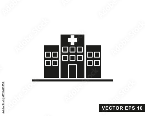 Hospital line icon. Hospital icon logo