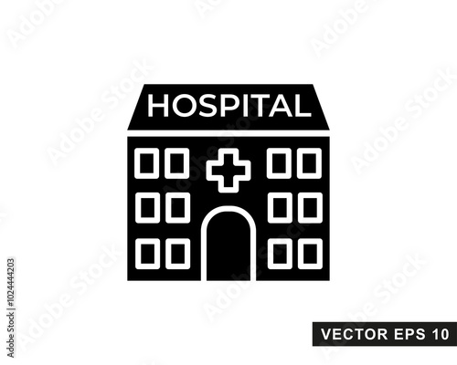 Hospital line icon. Hospital icon logo