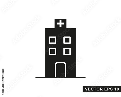 Hospital line icon. Hospital icon logo