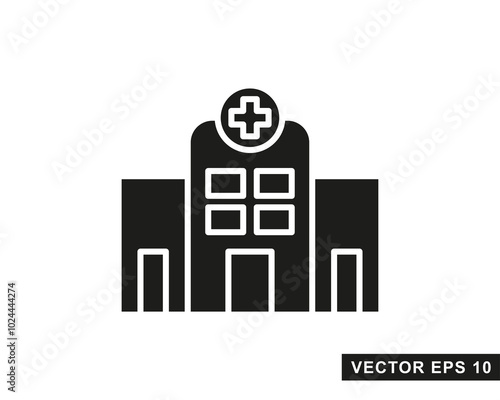 Hospital line icon. Hospital icon logo