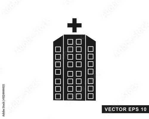 Hospital line icon. Hospital icon logo