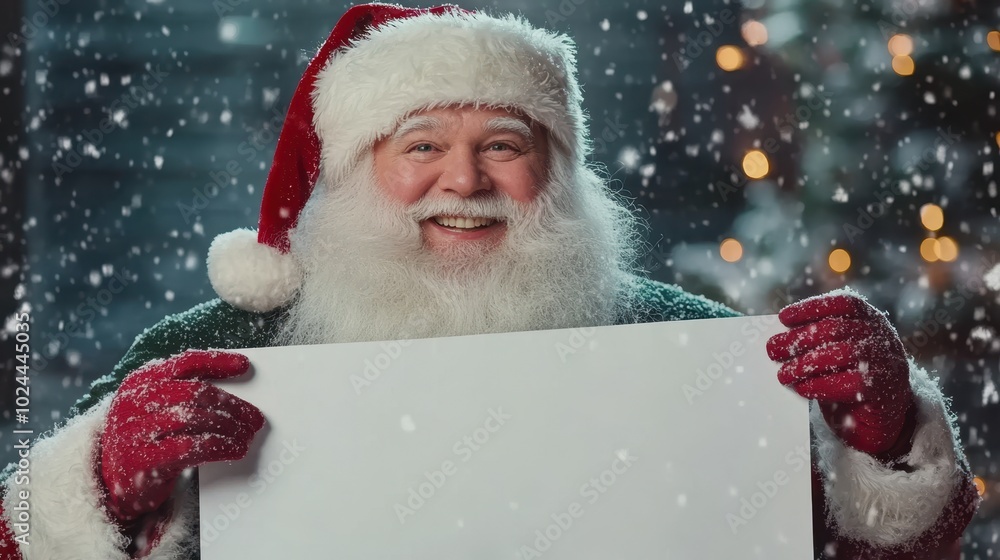 The Happy Santa with Sign The Happy Santa with Sign