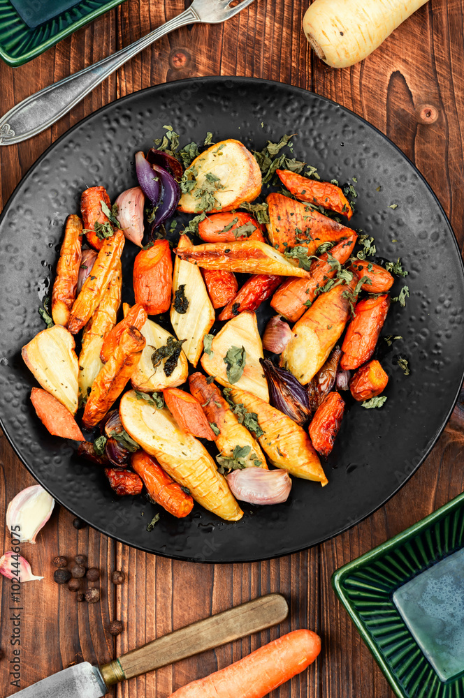 Grilled oven root vegetables. Grilled oven root vegetables.
