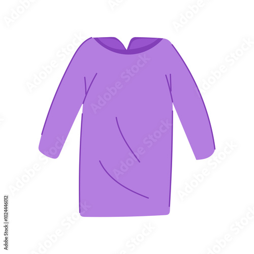 medical hospital gown patient cartoon. comfort fabric, hygiene reusable, surgery examination medical hospital gown patient sign. isolated symbol vector illustration