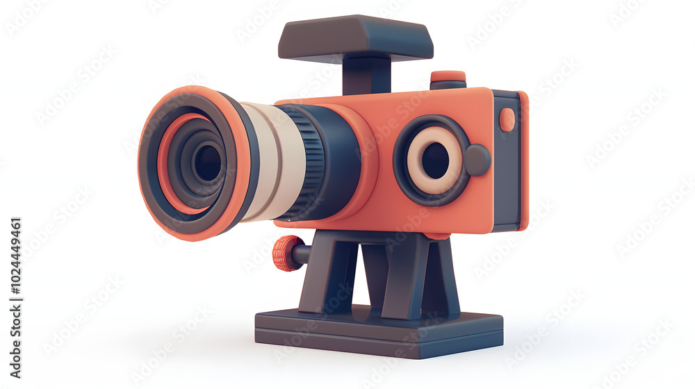 Fototapeta premium Video Camera icon cinema 3D