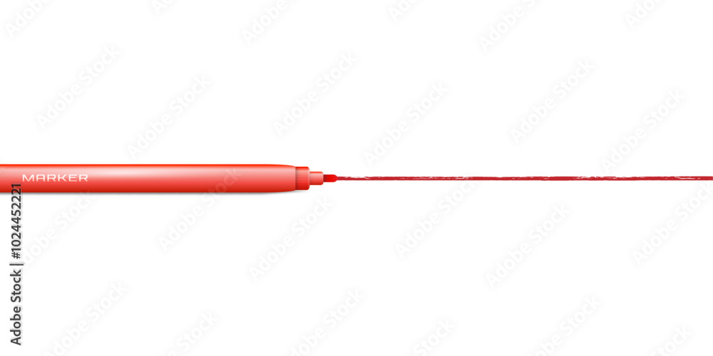 Marker line. Felt-tip pen. Items for sketching and drawing.Grunge stripe.Vector illustration. Marker line. Felt-tip pen. Items for sketching and drawing.Grunge stripe.Vector illustration.