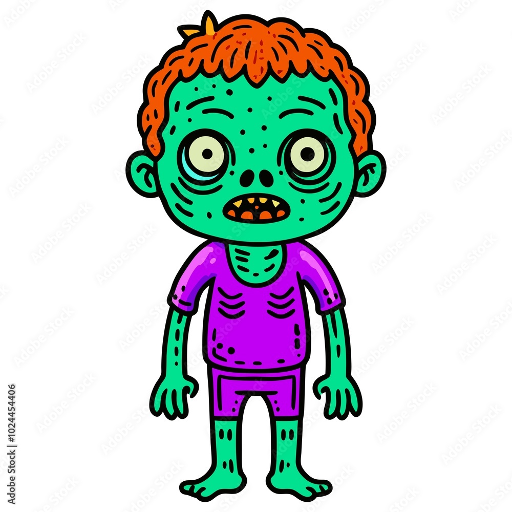 Zombie ,cartoon illustration Zombie ,cartoon illustration