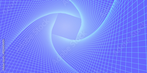 Technological background. Abstract tunnel. Futuristic technology concept. Vector illustration .