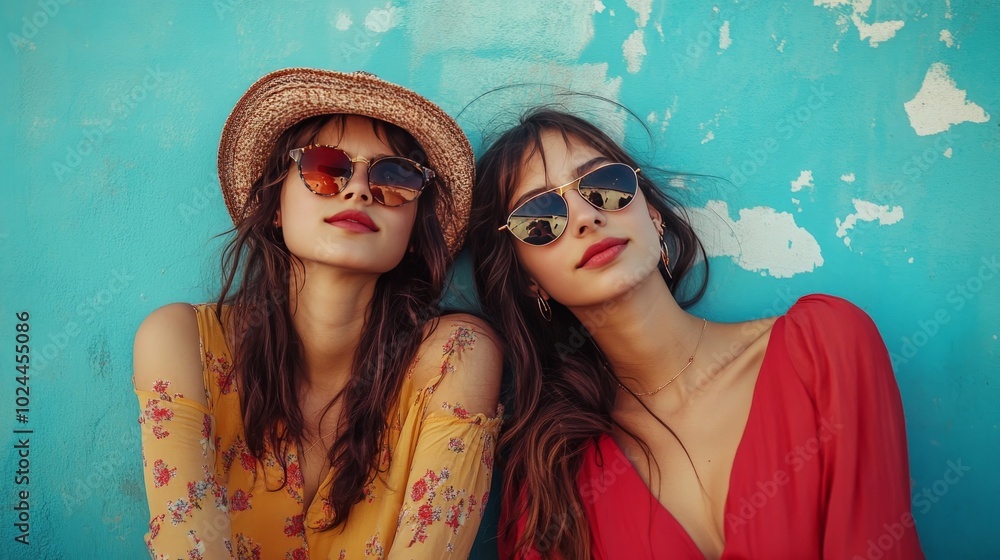 Stylish girls pose Stylish girls pose