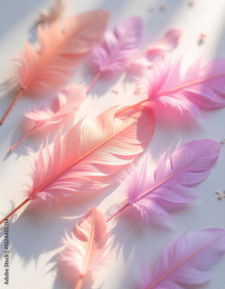 Obraz premium Pastel Feathers