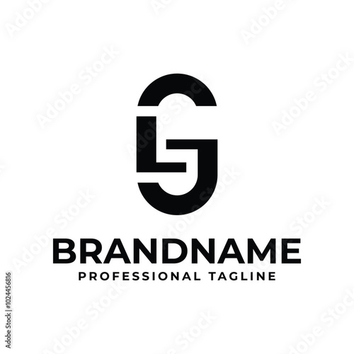 Letters GL or SL Monogram Logo, for any business with GL, LG, SL, or LS initials