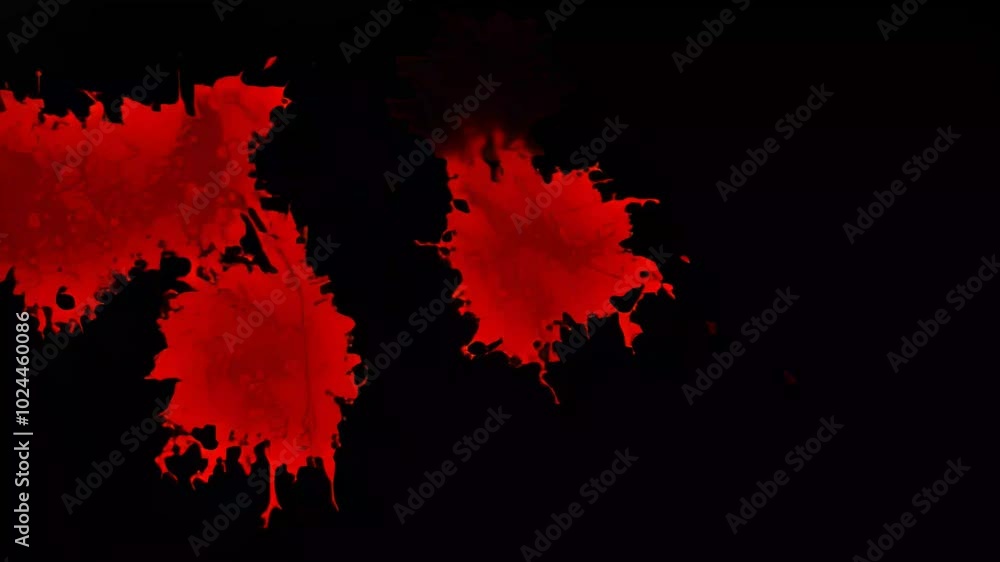 video of red paint splash on black background video of red paint splash on black background