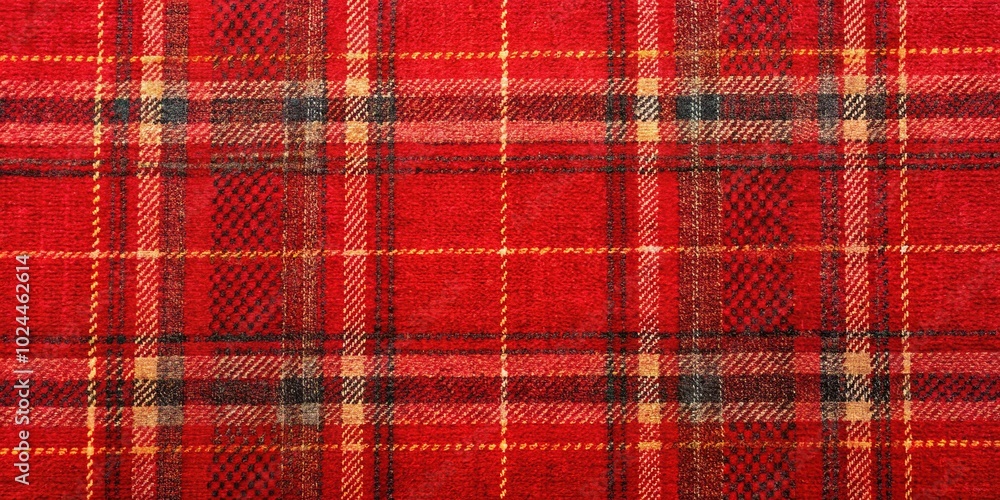 Luxurious red tartan woven carpet texture Luxurious red tartan woven carpet texture