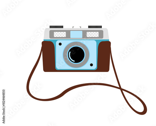 Photo camera icon and frame social media. Camera, photo icon concept. Modern flat design for camera photos