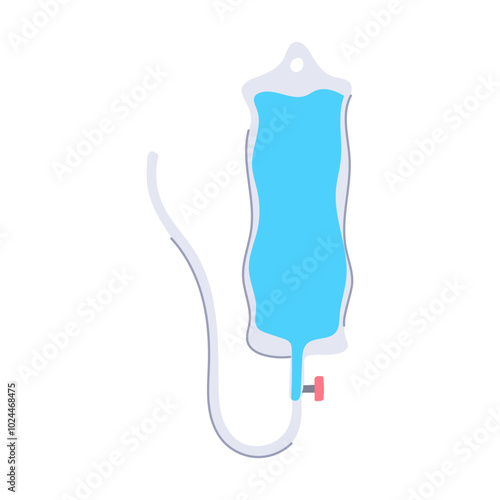 infusion iv drip bag cartoon. therapy saline, hydration medical, patient treatment infusion iv drip bag sign. isolated symbol vector illustration
