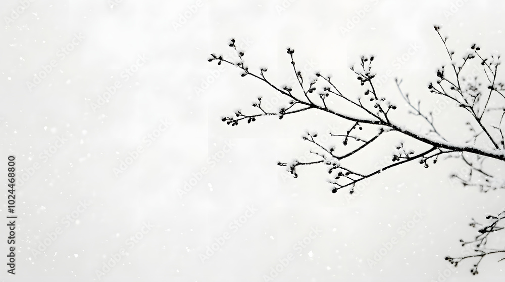 Fototapeta premium snow drops on white background