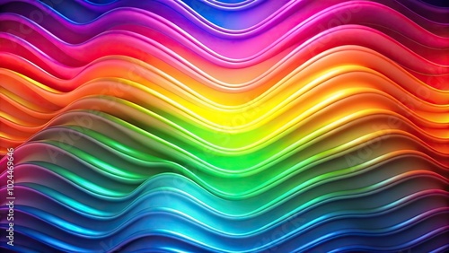 Macro abstract colorful neon gradient wallpaper background with wavy rainbow colors