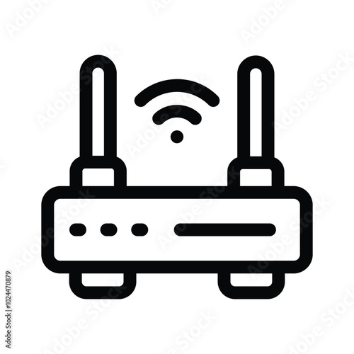 A WiFi router, representing wireless connectivity or internet services