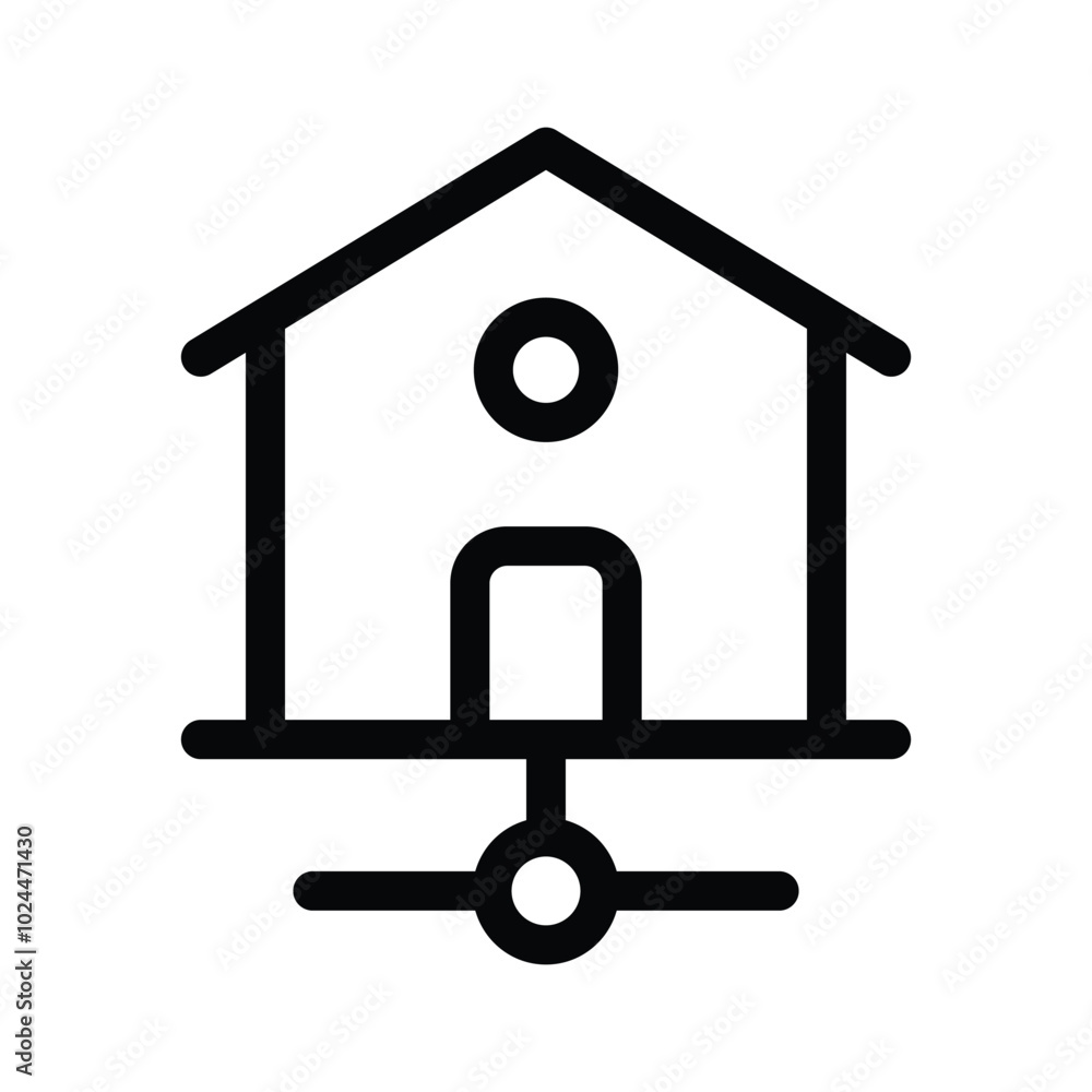 A home connected to smart devices for automation and control A home connected to smart devices for automation and control